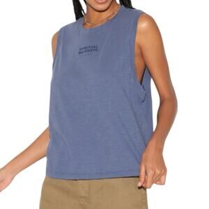 NWT Spiritual Gangster SG LA Jagger Slub Tank Top Blue Women’s XS